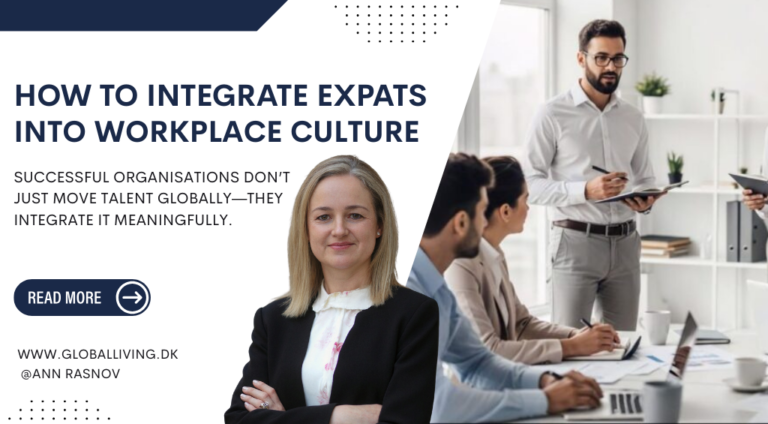 International team meeting showing expat integration into workplace culture and cross cultural collaboration